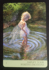 2015 Nature's Whispers Oracle Card 7 Amplify Your Positive Emotions 5.5" X 3.75" picture
