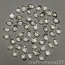 Top Herkimer Diamond AAA Double pointed Faceted Jewels 5-7mm Natural ore from NY picture