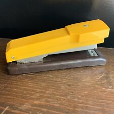 VTG Stapler Rexel Compac Made in England Great Britain Mustard Yellow Gold works picture