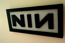 Nine Inch Nails inspired 3D Printed Plaque, CUSTOM COLORS, Unique Wall Art picture