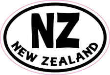 3X2 Oval NZ New Zealand Sticker Vinyl Cup Decals Bumper Stickers Travel Decal picture