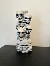 Vintage 90s Glowing Skelton Skull Tower  picture