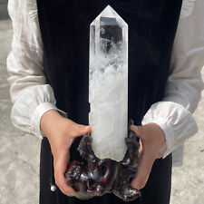 All 4LB Natural clear quartz obelisk crystal wand point healing G4035 picture