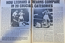 1981 Comparison of Boxers Sugar Ray Leonard & Thomas Hearns illustrated picture