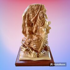 Jesus Calms The Storm Miracle Hand Carved Statue By Bethlehem Art. Religious Art picture