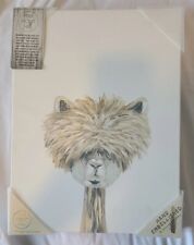 Marmont Hill Llama with spikey hair print with embellishments picture