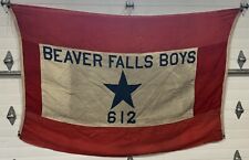  Vintage Boy Scouts Flag Of The Beaver Falls Boys #612 picture