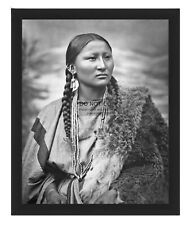 CHIEF PRETTY NOSE NATIVE AMERICAN BATTLE OF LITTLE BIGHORN 8X10 FRAMED PHOTO picture