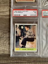 Elvis Presley 1969 Panini Cantanti PSA 7 NM RARE King Of Rock And Roll picture