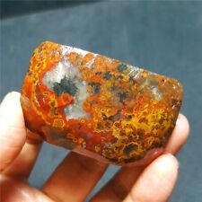 RARE 76g Natural rough Warring States Red Agate Crystal Healing  41X98 picture