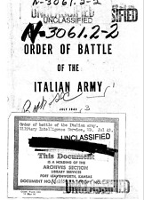 322 Page War Department July1943 Order Of Battle Of The Italian Army on Data CD picture