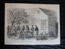 1884 Civil War Print - April 18, 1865 Joe Johnston Surrenders to General Sherman picture