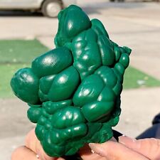 400G Natural glossy Malachite cat eye transparent cluster rough mineral sample picture