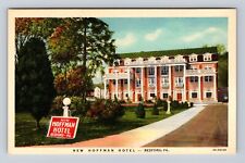 Bedford PA-Pennsylvania, New Hoffman Hotel Advertising, Vintage Postcard picture