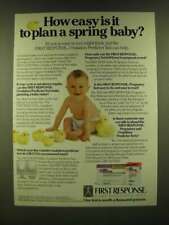 1990 First Response Ovulation Predictor and Pregnancy Tests Ad - Spring Baby picture