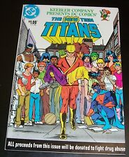 NM- 9.2, Drug Abuse Campaign NEW TEEN TITANS, Keebler Company, New Stock 1983 picture