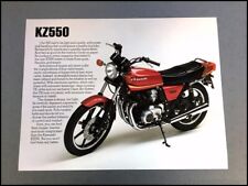 1981 Kawasaki KZ550 Motorcycle Bike 1-page Vintage Sales Brochure Spec Sheet picture