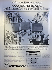 1972 Vintage Magazine Advertisement Motorola 4-Channel Tapes Car Stereo picture