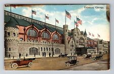 Chicago, IL-Illinois, Coliseum Automobiles Antique c1916, Vintage Postcard picture