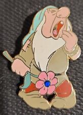 Disney Pin 00082 SLEEPY SNOW WHITE DWARF FLOWER Artist Proof LE Only 25 made AP picture