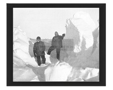 SHACKLETON AND WILD IN ANTARCTIC ICE SHEET EXPEDITION 1917 8X10 FRAMED PHOTO picture