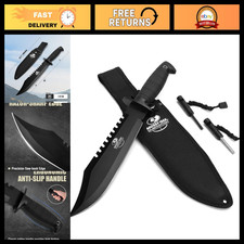 15" Survival Knife with Sharpener & Fire Starter - Outdoor Camping Gear, Tactica picture