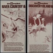 Walt Disney World Discovery Island & River Country Pamphlet 1984 Vintage ⬇️ picture