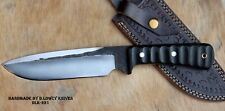 DLK HANDMADE 1095 HIGH CARBON STEEL HUNTING CAMPING BUSHCRAFT FIX BLAD KNIFE(NI) picture