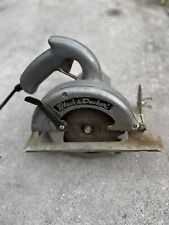 VINTAGE BLACK & DECKER 6-1/2” HEAVY DUTY PORTABLE CIRCULAR SAW. Tested And Works picture