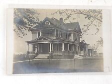 RPPC Frankfort Ind In Indiana Large Residence House Home w. Porch 1910 Postcard picture