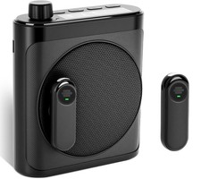 Portable Voice Amplifier with 2 Wireless Mic & Magnetic Lavalier, Portable Voice picture