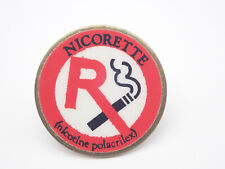 Nicorette Nicotine Polacrilex Vintage Lapel Pin picture