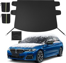 Windshield Cover for Ice and Snow, All-Season Car Windshield Cover with Heavy Du picture