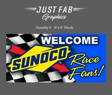 4 SUNOCO Welcome Race Fans 4 x 8