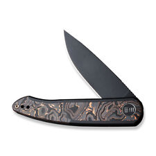 WE KNIFE Smooth Sentinel 20043-6 Copper Carbon Fiber Titanium 20CV Steel Knives picture