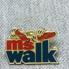 MS Walk Pin Hat Tie Lapel Pinback Collectible picture