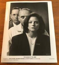 The Silence Of The Lambs 1990 Original Movie Press Photo Publicity Still Hopkins picture
