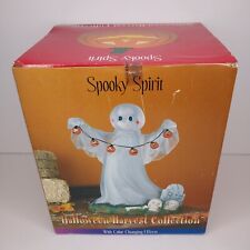 Heritage Mint Halloween Harvest Spooky Spirit Lighted Ghost With Skulls 2004 NEW picture
