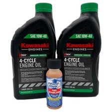 Kawasaki 10W-40 4-Cycle Engine Oil 2-Quart Kit w/ Ethanol Shield 99969-6296 picture