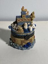 AVON Gift Collection -NOAH'S ARK -Detailed Hinged Trinket Box -vintage 1999 picture