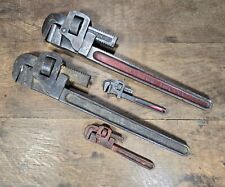 Lot of 4 Vintage Pipe Wrenches (2) 18