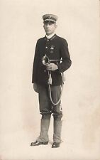 1900s RPPC Spanish American War Veterans SAWV bugle Player Real Photo Postcard picture