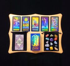 A.E Waite Holographic Tarot Deck, 78 cards, Beginner Tarot Cards W/ 4oz Crystals picture