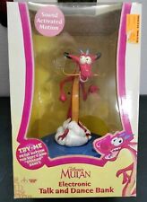 Vintage Disney Mulan Mushu Electronic Talking and Dancing Coin Bank By Thinkway picture