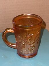 Small Late Terry Crider iridescent carnival small drinking glass Cup signed picture