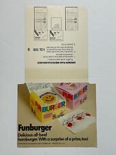 1974 BURGER CHEF FUNBURGER small store sign fast food restaurant picture
