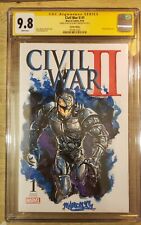 Civil War II #1 CGC SS 9.8 Original Art Sketch and Signed / Remark picture