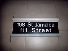NY NYC SUBWAY ROLL SIGN BMT IND 168th JAMAICA 111th ST FULTON STREET OZONE PARK picture