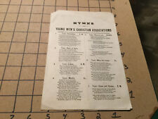 HYMNS for YOUNG MEN'S CHRISTIAN ASSOC. - 30 tunes - undated 1800's picture