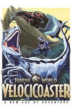 Jurassic World Attraction Poster Print 11x17 Velocicoaster Universal Orlando picture
